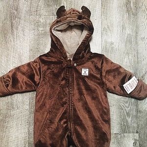 Carters baby moose bunting suit